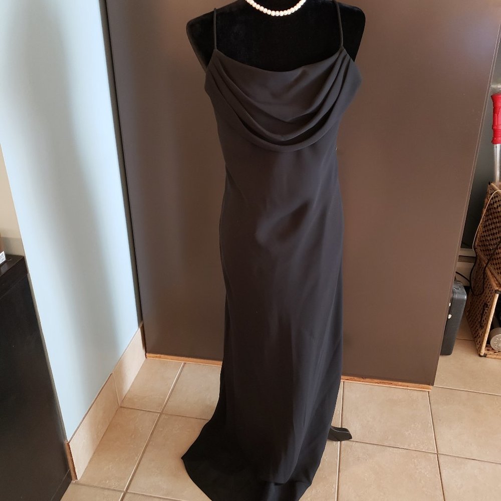 ⭐️ Onyx Black Dress with Lining Size 14